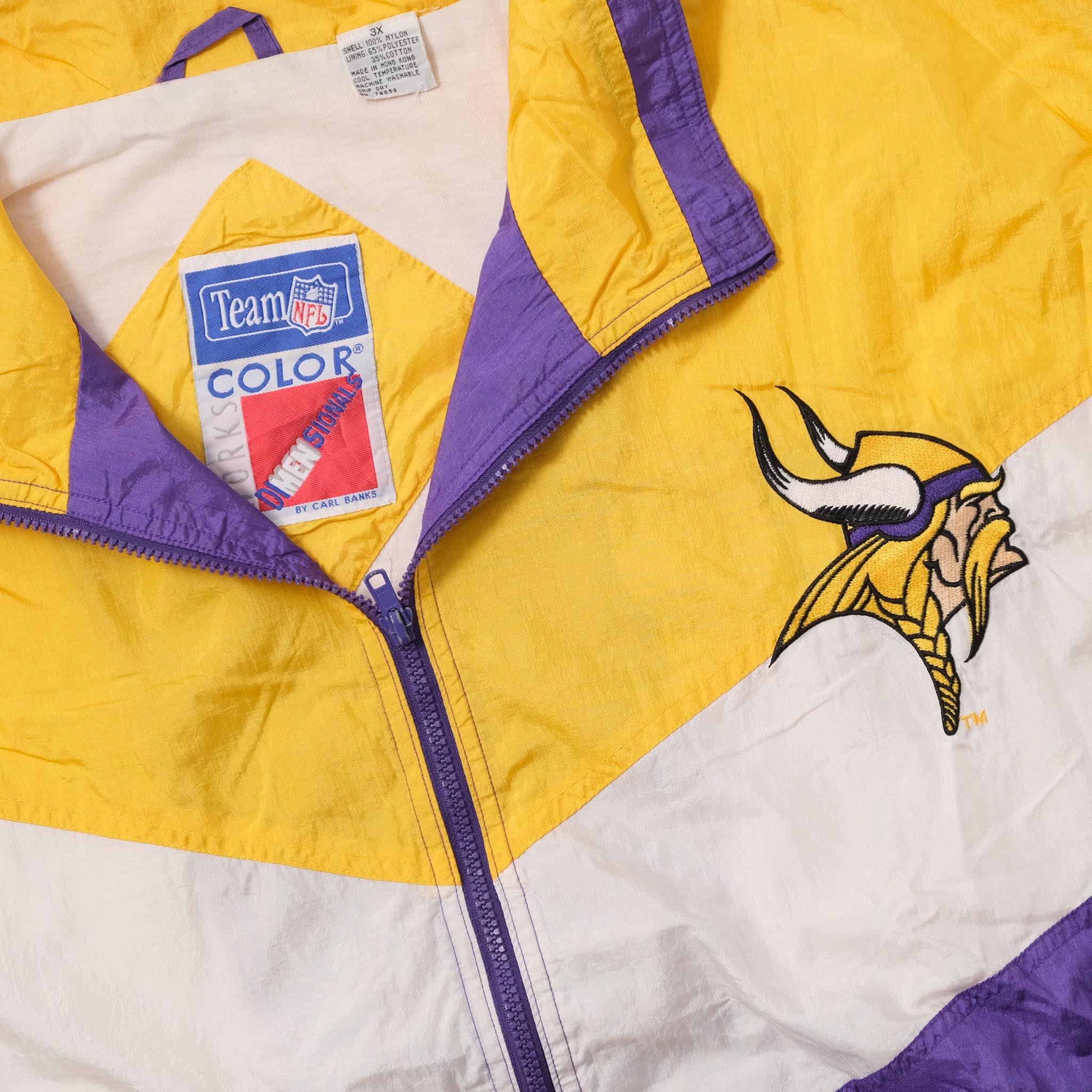 Vintage Apex One Minnesota Vikings Windbreaker