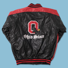 Vintage Women's Ohio State Buckeyes College Leather Jacket XSmall 