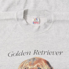 Vintage Golden Retriever Sweater Large 