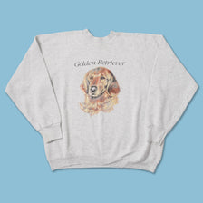 Vintage Golden Retriever Sweater Large 
