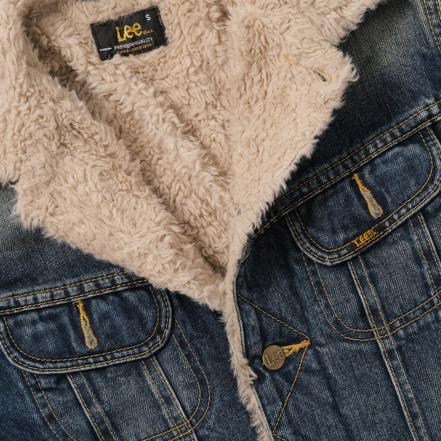 Vintage Lee Padded Denim Jacket Small 