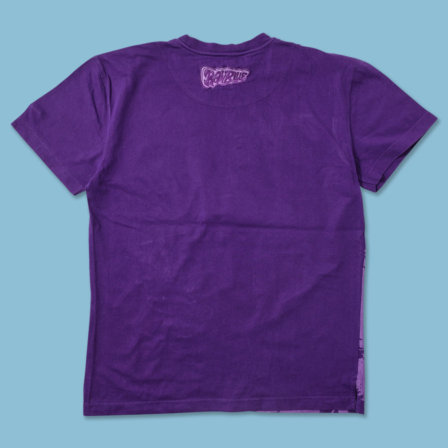 Y2K Raw Blue T-Shirt XLarge 