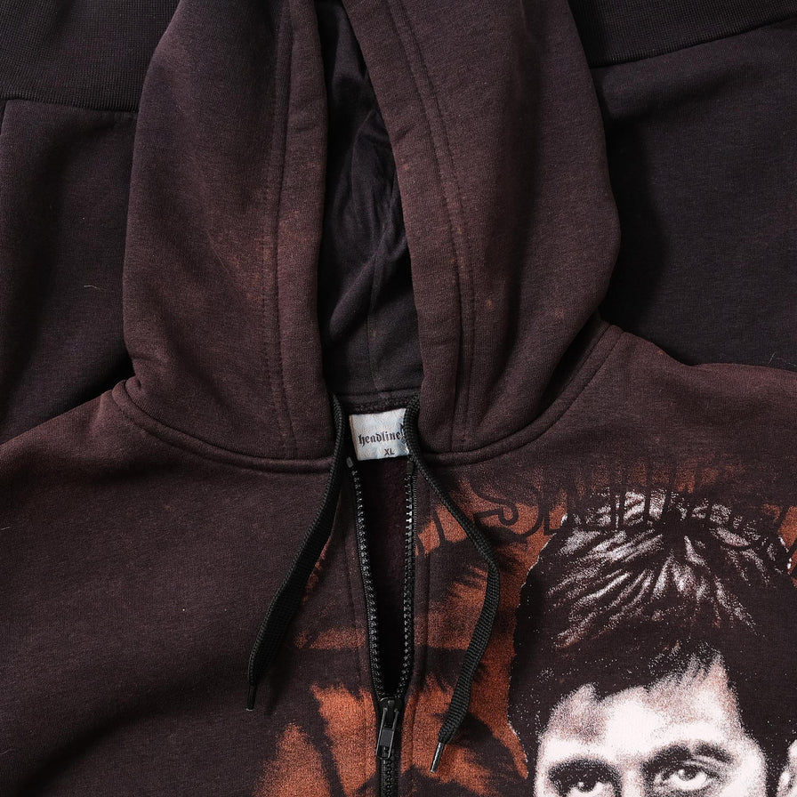 Y2K Scarface Zip Hoody Medium 