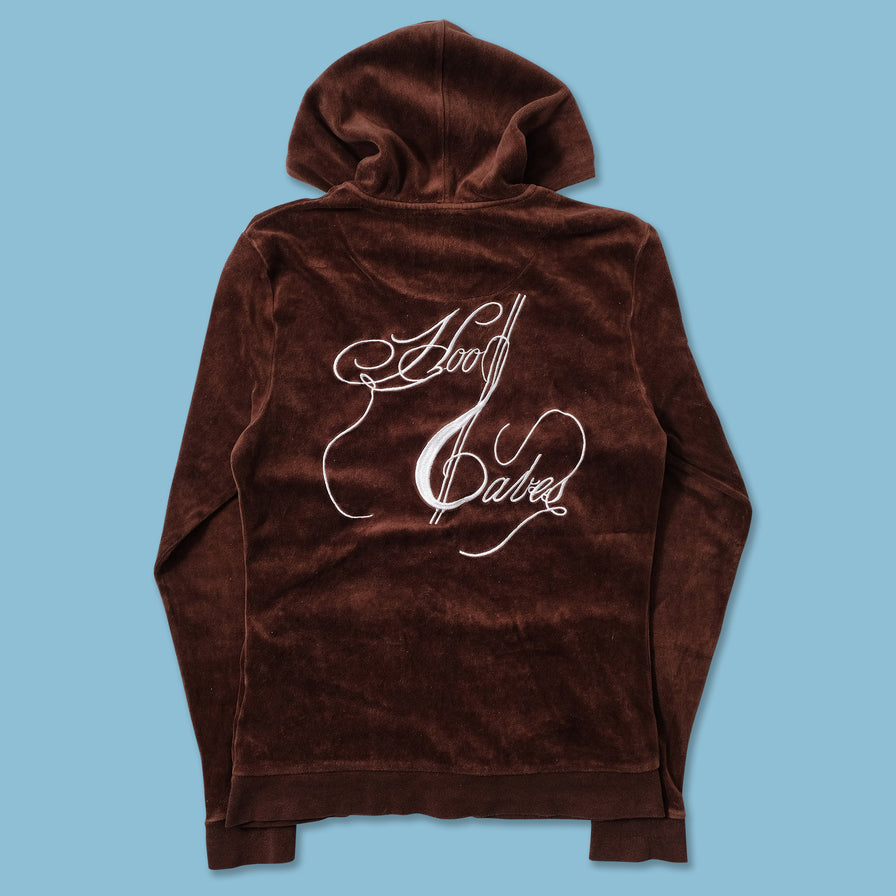 Women's Y2K Velour Zip Hoody Medium 