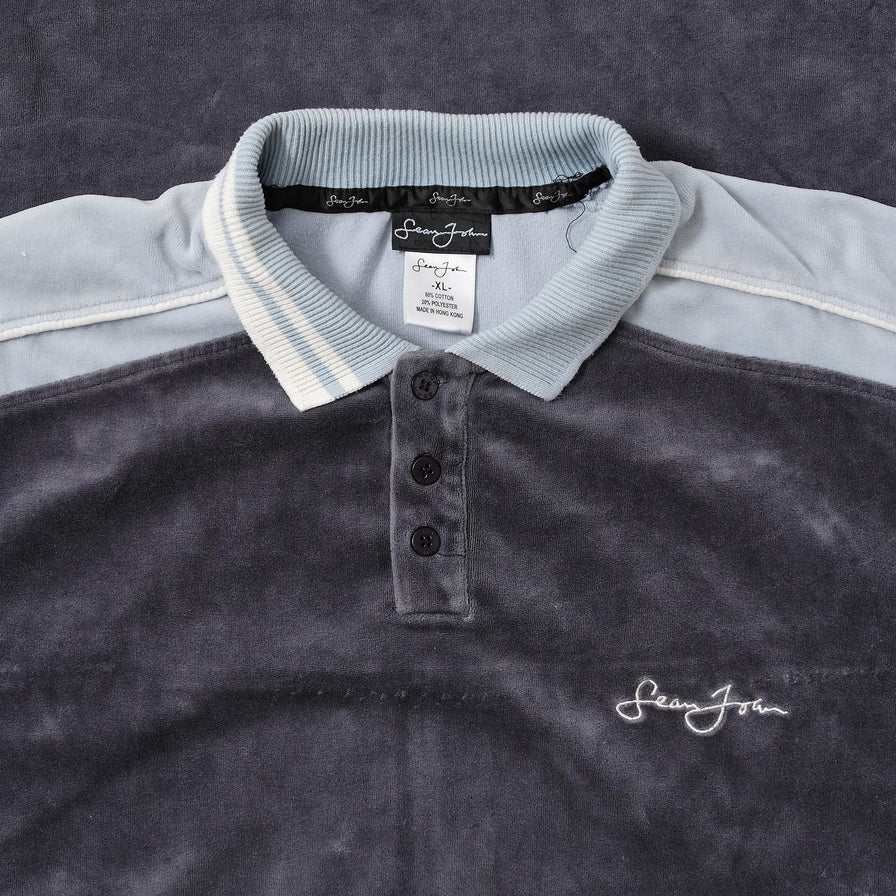 Y2K Sean John Velour Polo XXLarge 