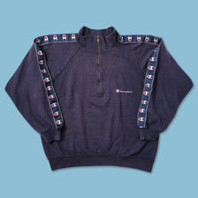 Vintage Champion Q-Zip Sweater Large 