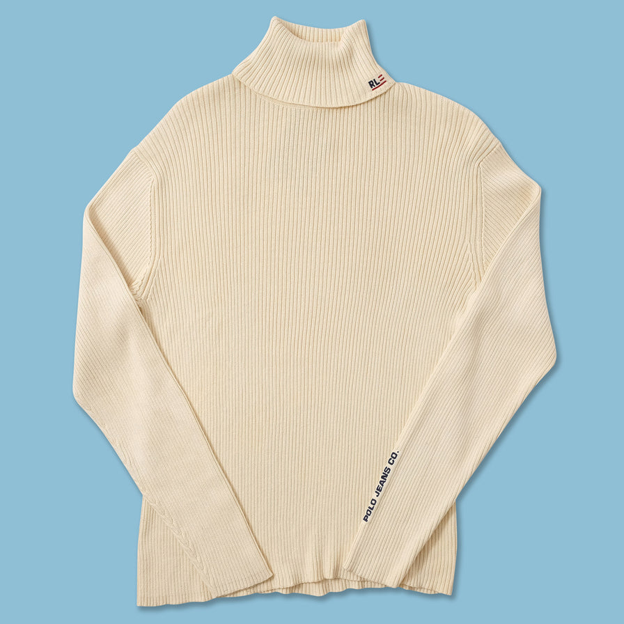 Vintage Polo Ralph Lauren Turtleneck Knit Sweater Medium 