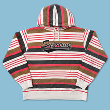 Supreme Striped Hoody XLarge 
