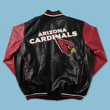 Vintage Arizona Cardinals Leather Jacket XXL 