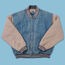 Vintage Boeing Denim Varsity Jacket XLarge