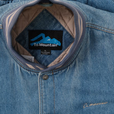 Vintage Boeing Denim Varsity Jacket XLarge