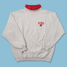 Vintage Wisconsin Badgers Mock Neck Sweater XLarge