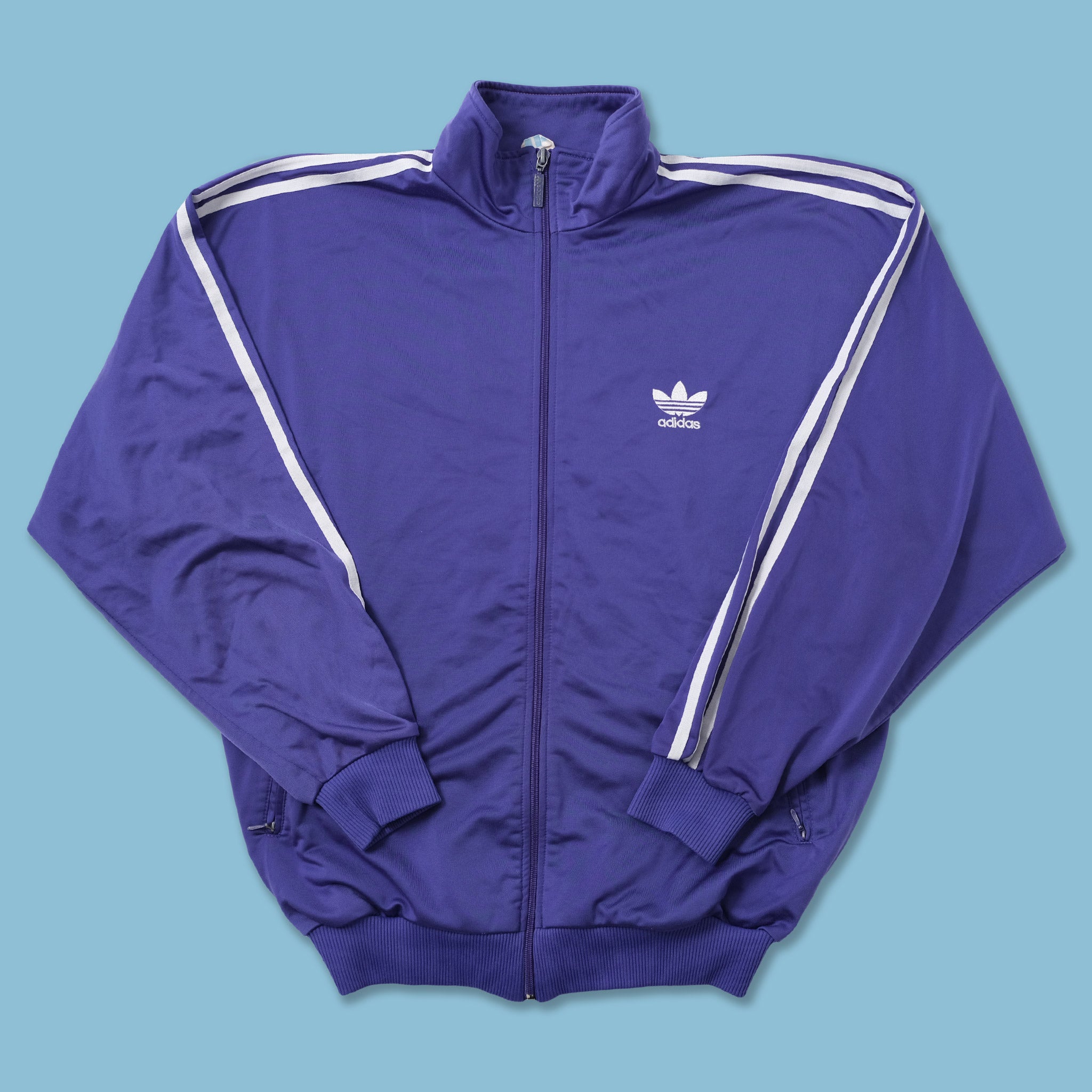 Adidas jacket purple best sale