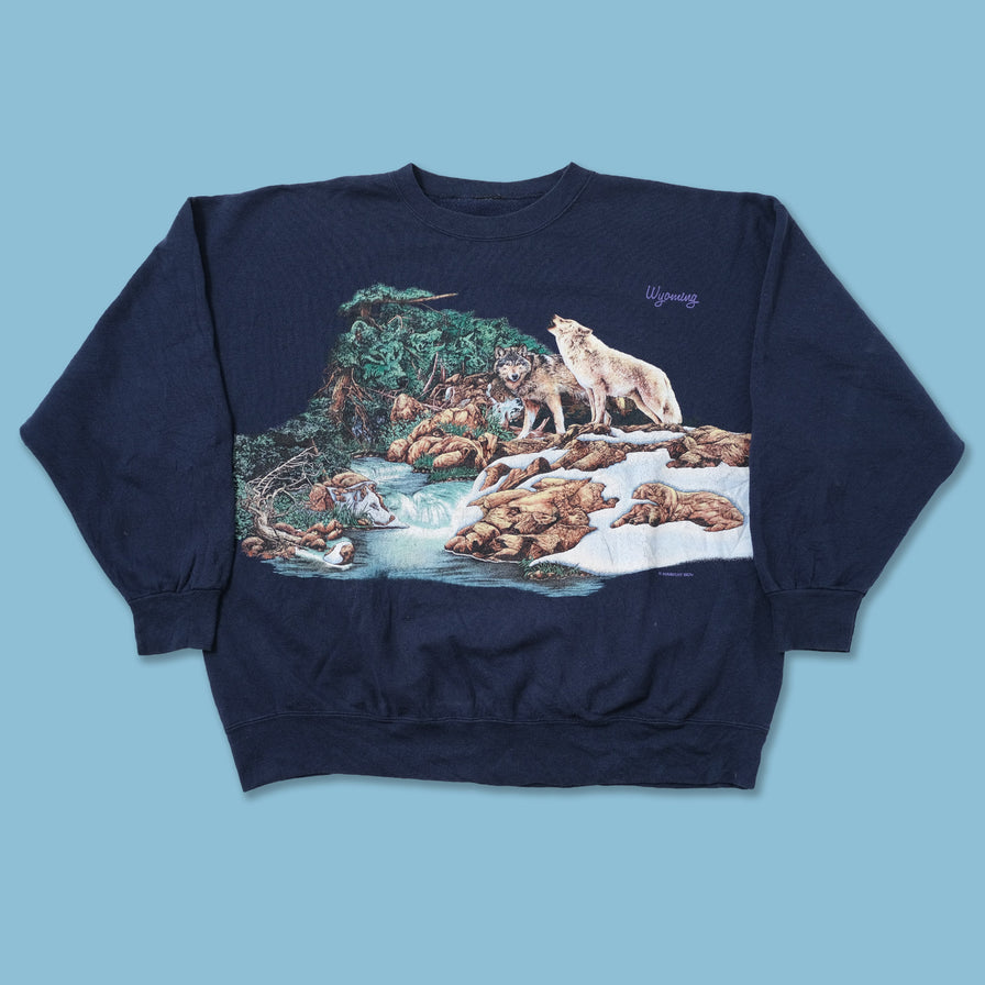 Vintage Wolves Sweater XXLarge