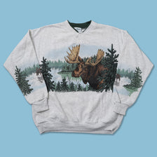 Vintage Moose Sweater XLarge