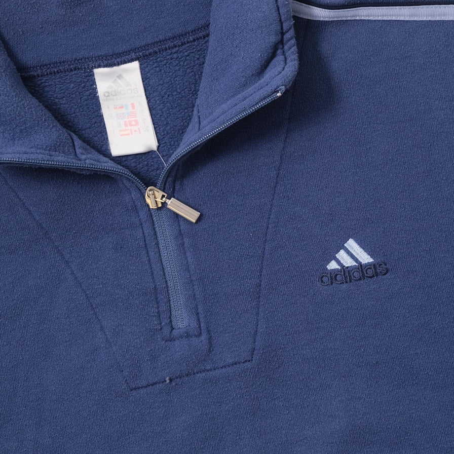 Vintage adidas Q-Zip Sweater XXLarge 