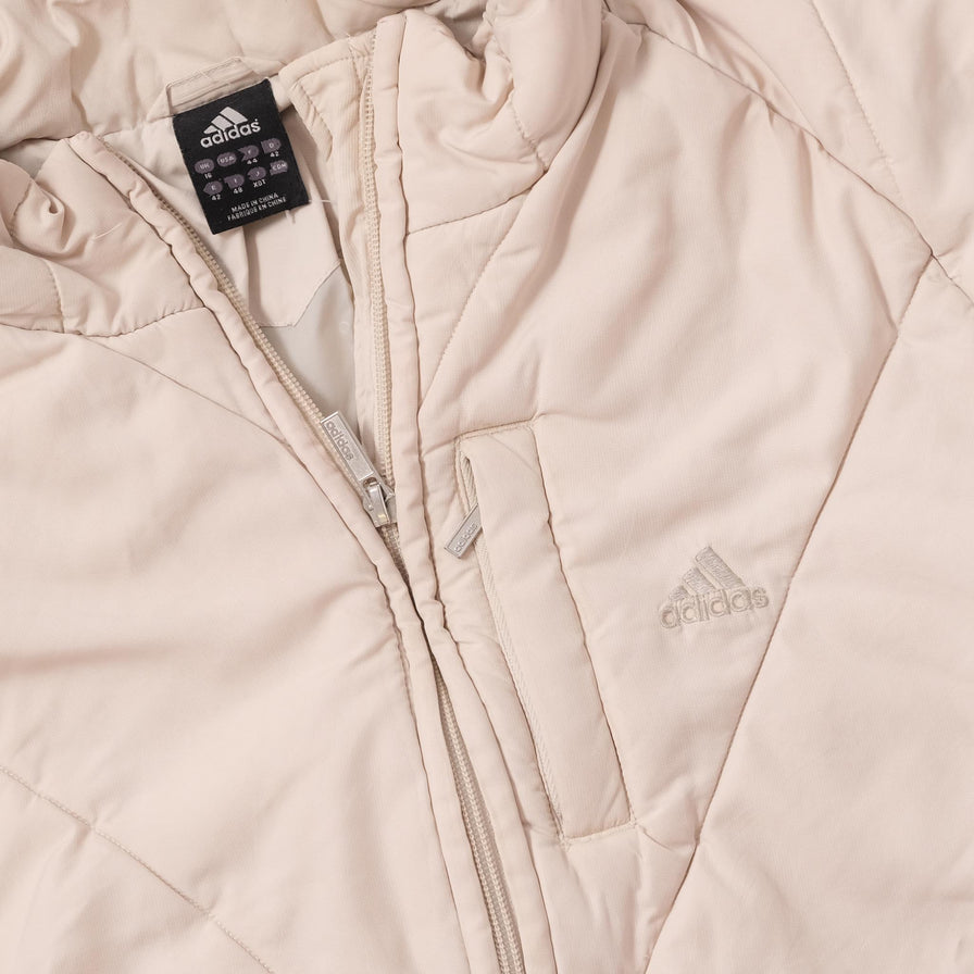 Vintage Women's adidas Padded Jacket Medium 