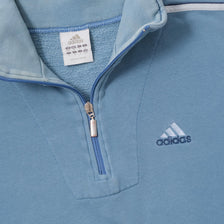 Vintage adidas Q-Zip Sweater Medium 