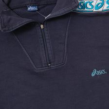 Vintage Asics Q-Zip Sweater Large 