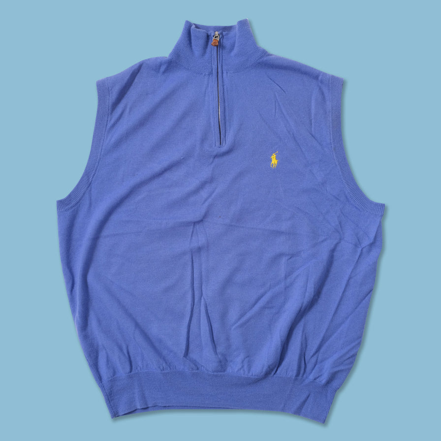 Polo Ralph Lauren Q-Zip Sweater Vest Medium 