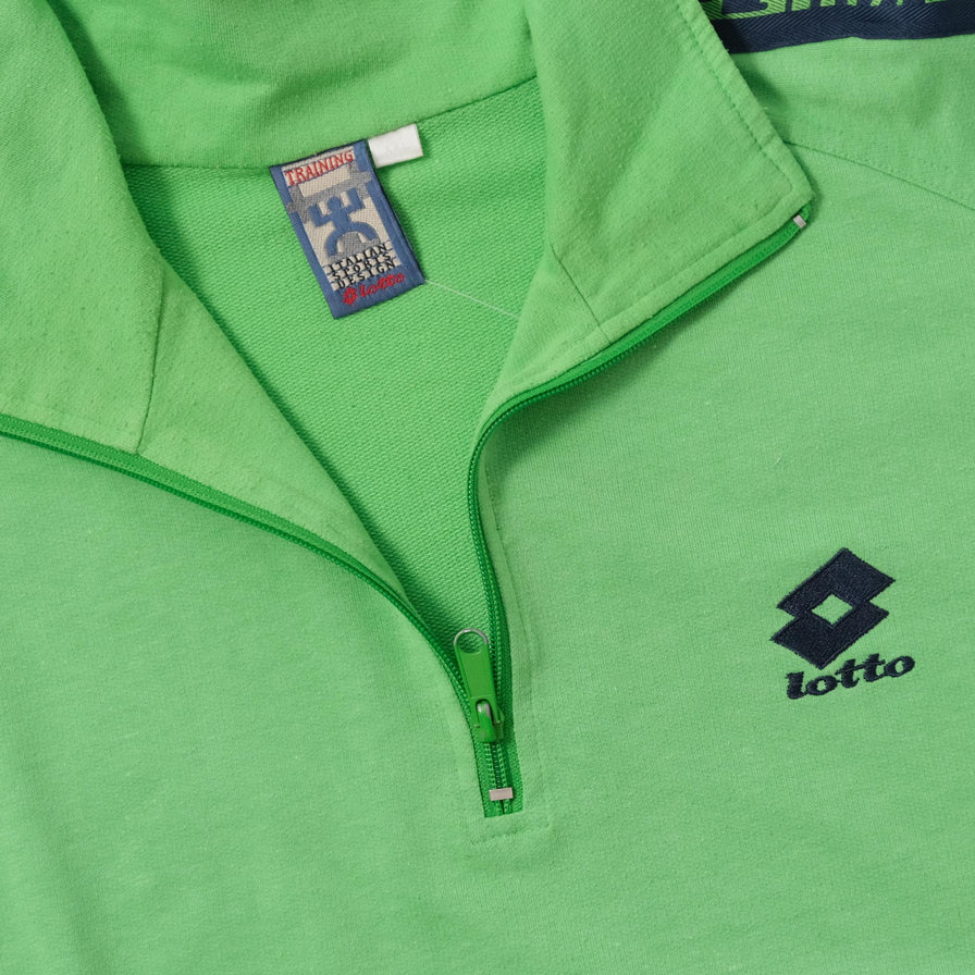 Vintage Lotto Q-Zip Sweater XXLarge 