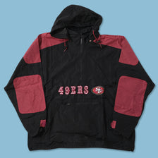 Vintage San Francisco 49ers Halfzip Windbreaker Large 