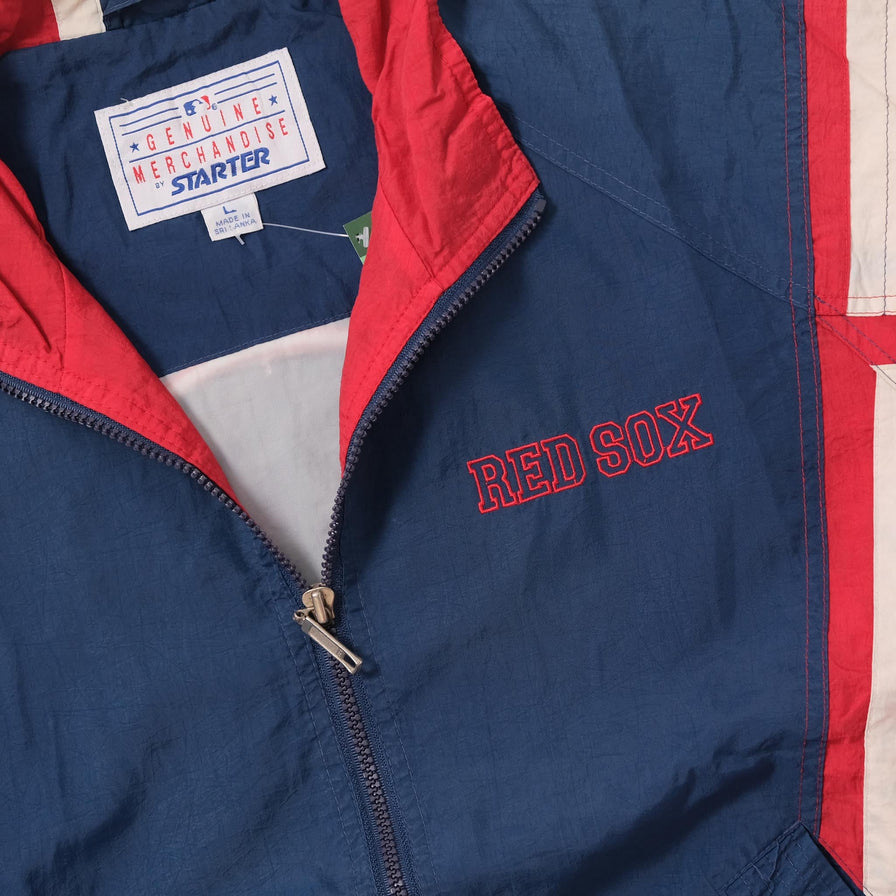 Vintage Starter Boston Red Sox Track Jacket Small 