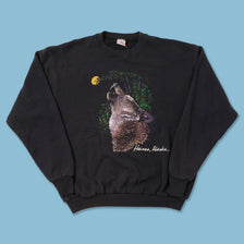 Vintage Wolf Sweater Large 
