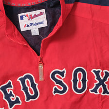 Vintage Boston Red Sox Q-Zip Windbreaker Large 