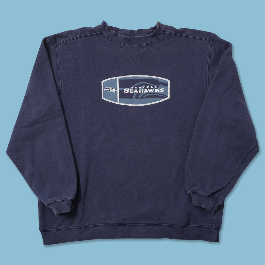 Vintage Reebok Seattle Seahawks Sweater Large 