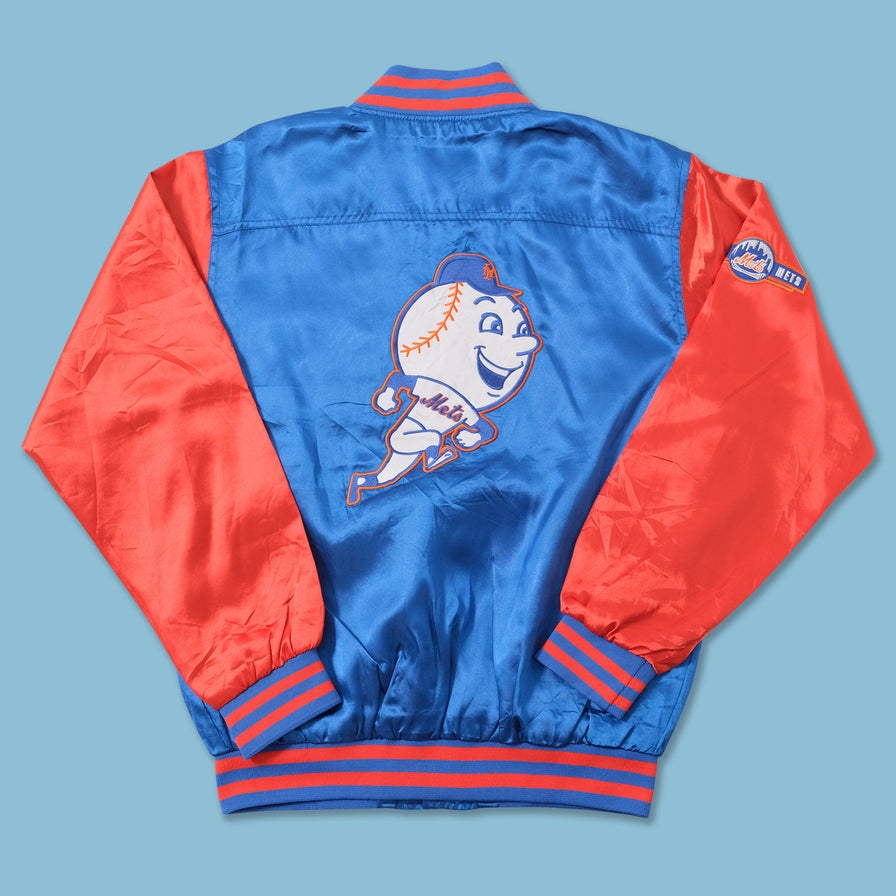 New York Mets Satin College Jacket Medium 