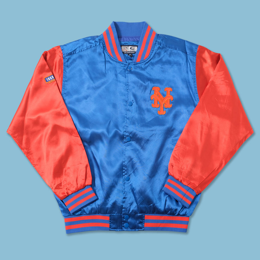 New York Mets Satin College Jacket Medium 