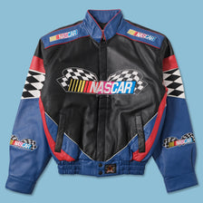 Vintage DS Nascar Leather Jacket Small 