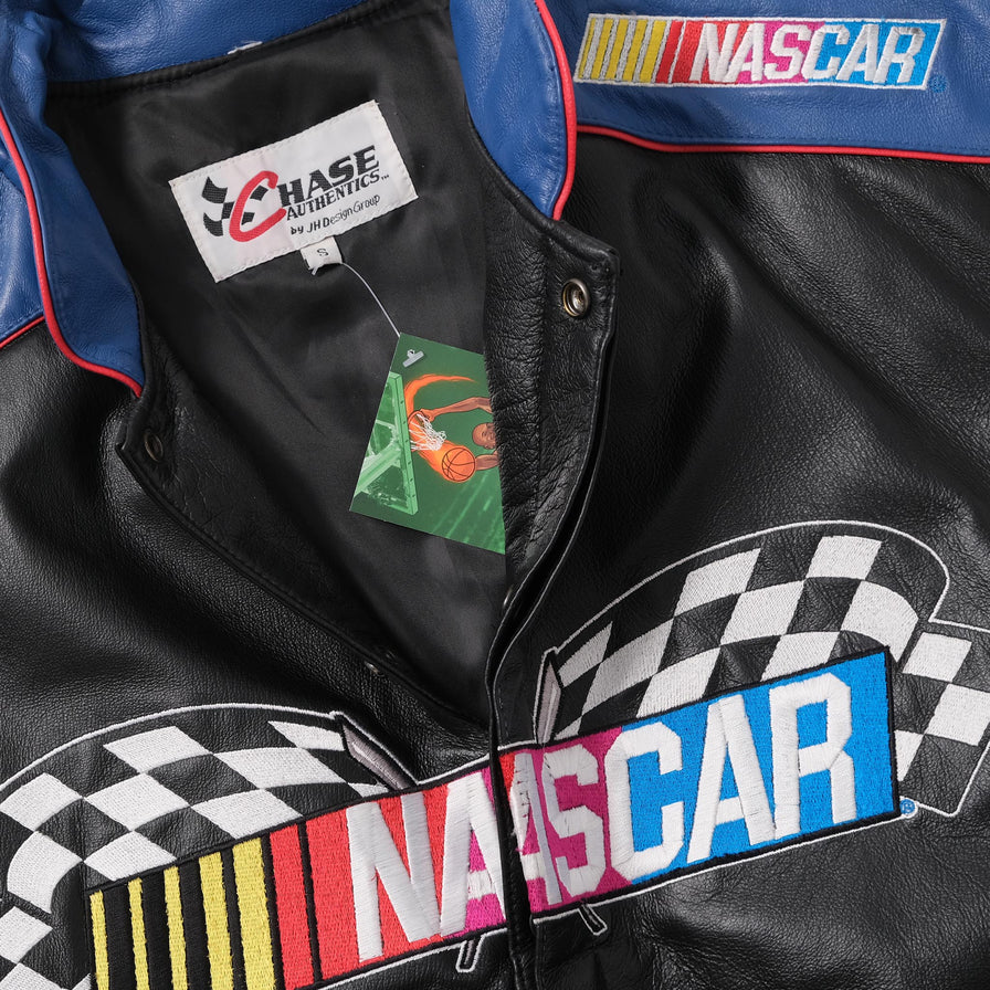 Vintage DS Nascar Leather Jacket Small 