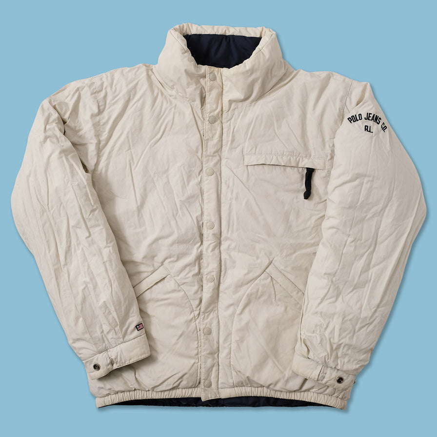 Vintage Reversible Polo Ralph Lauren Puffer Jacket Medium 