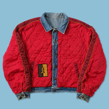 Vintage Padded Denim Jacket Medium 
