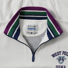 Vintage West Point USMA Q-Zip Sweater XLarge 