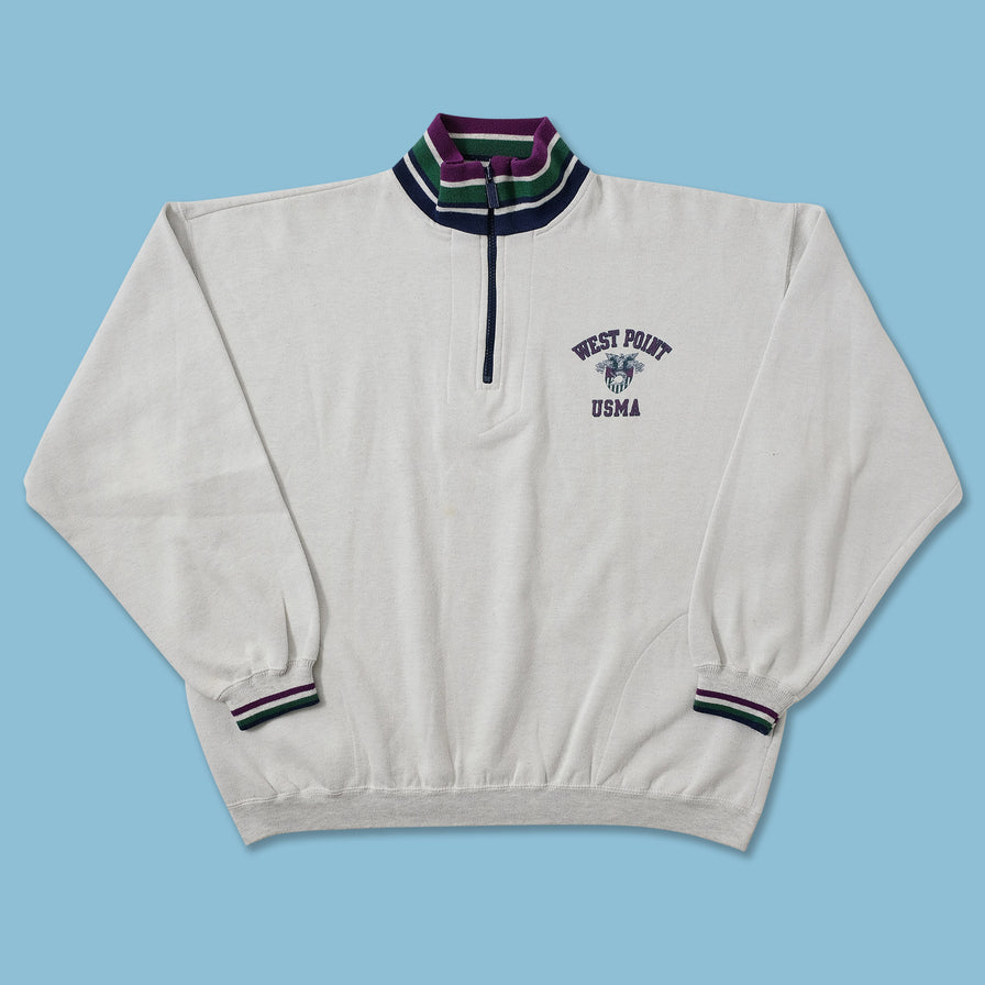 Vintage West Point USMA Q-Zip Sweater XLarge 