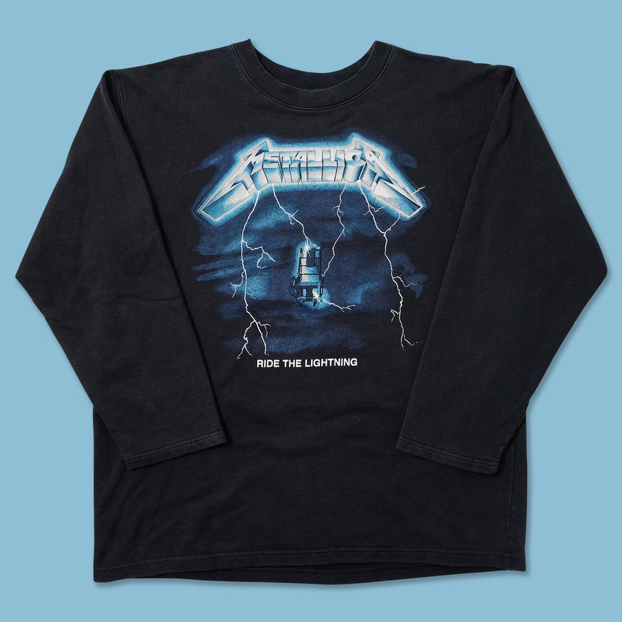 Vintage Metallica Ride The Lightning Sweater Large 
