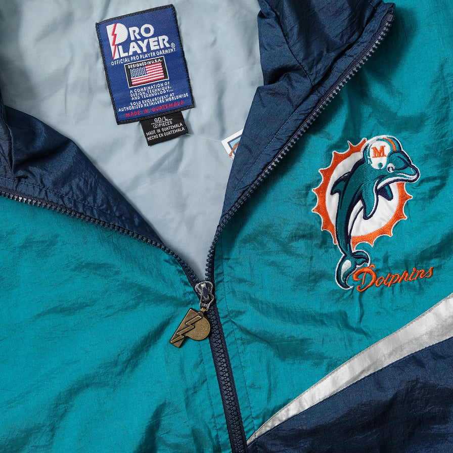 Vintage Pro Player Miami Dolphins Track Jacket XLarge 