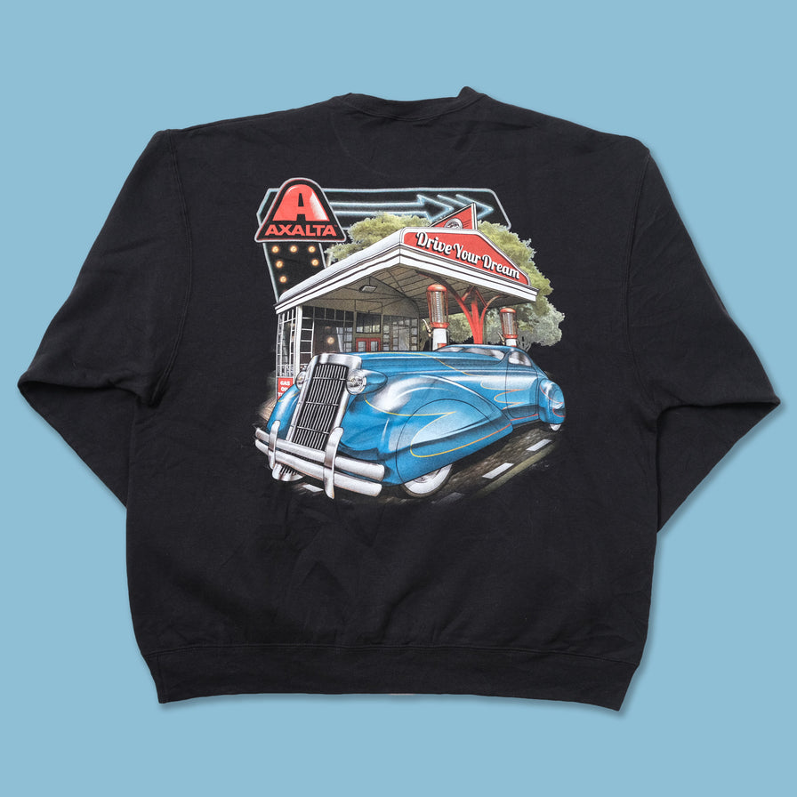 Vintage Car Sweater XLarge
