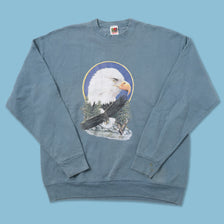 Vintage Bald Eagle Sweater XLarge