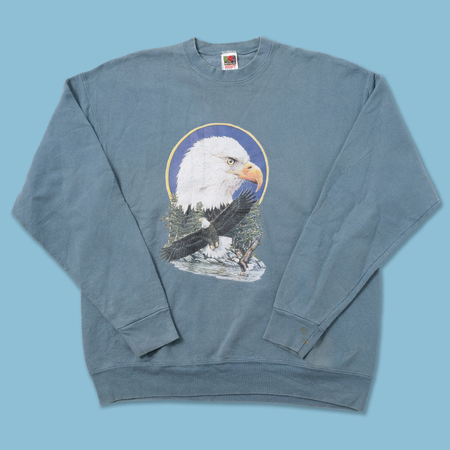 Vintage Bald Eagle Sweater XLarge