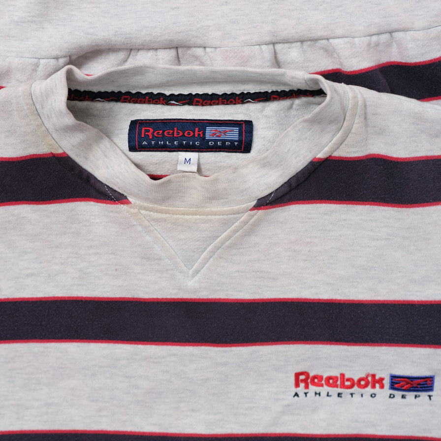 Vintage Reebok Striped Sweater Medium