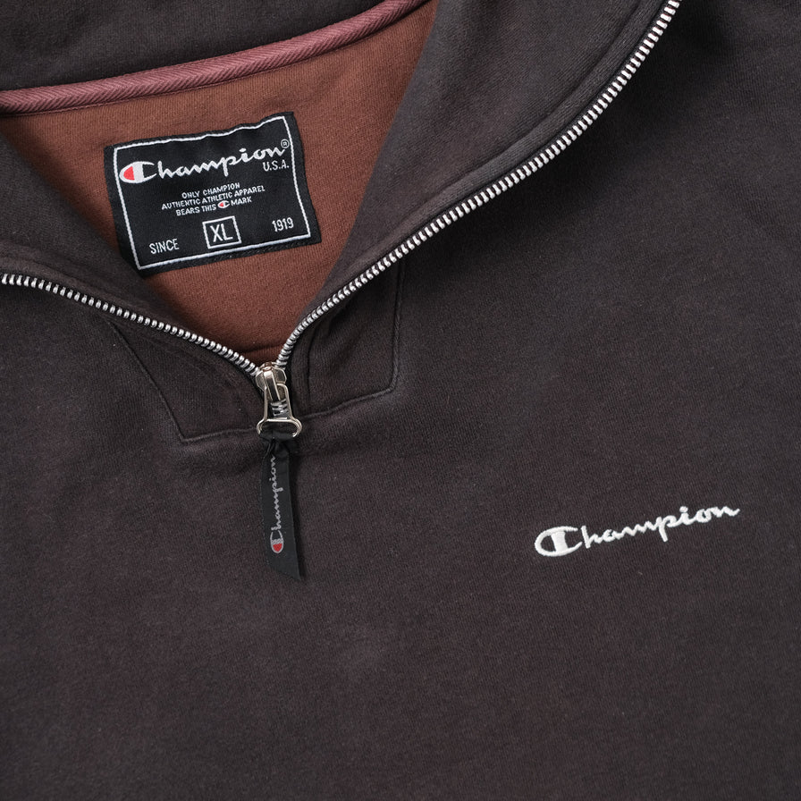 Vintage Champion Q-Zip Sweater XLarge