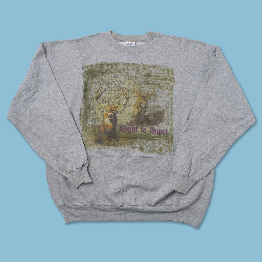 Vintage Deer Sweater XLarge