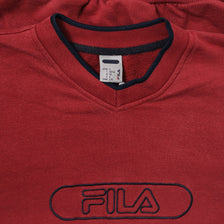 Vintage Fila V-Neck Sweater Large