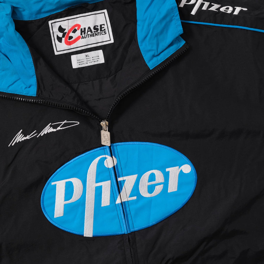 Vintage Pfizer Racing Team Track Jacket XLarge 