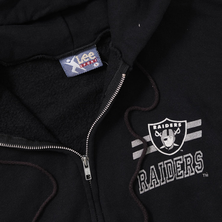 Vintage Oakland Raiders Sweat Jacket Large 