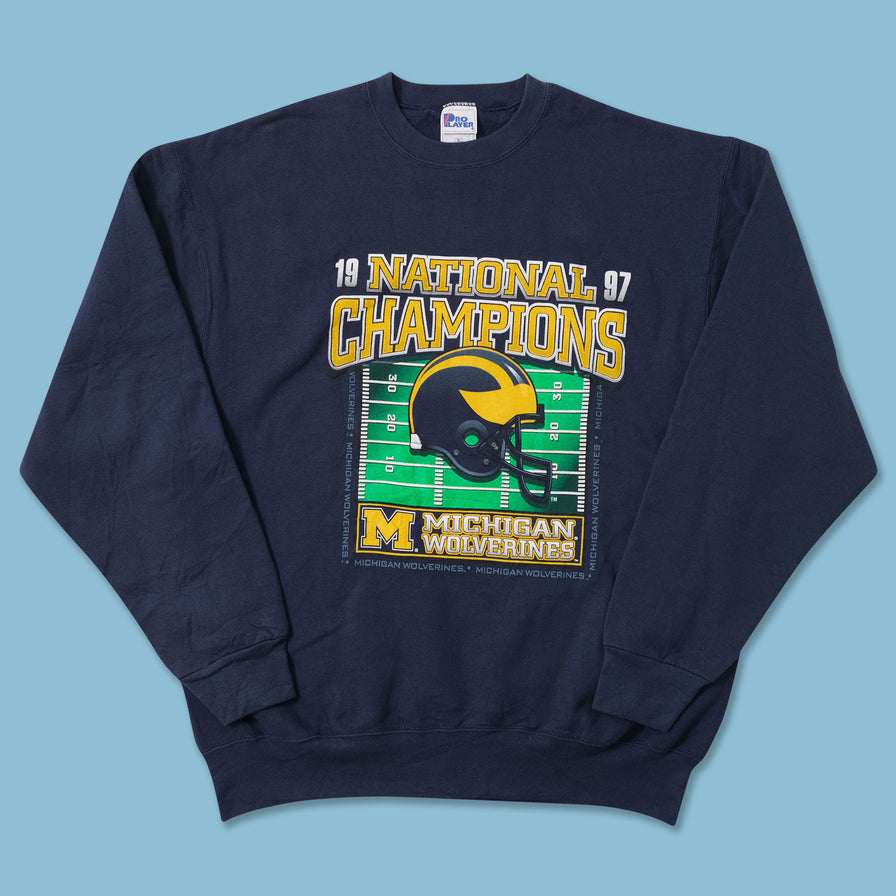 1997 Pro Player Michigan Wolverines Sweater XLarge 